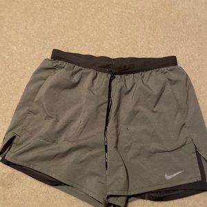 Nike grey men’s large running shorts